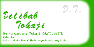 delibab tokaji business card